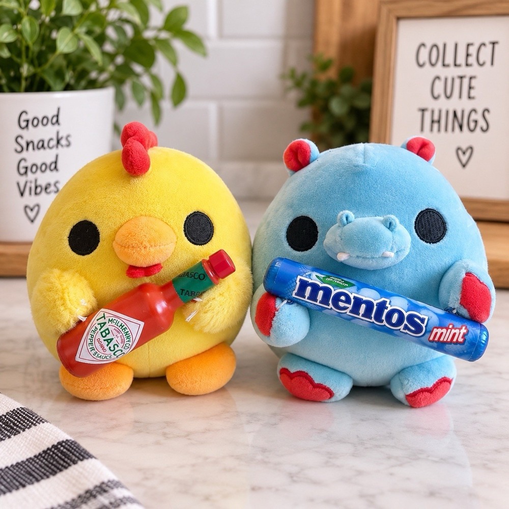 ZURU Snackles Series 1 5" Plush Lot Hugh Hippo Mentos Chicken Tabasco Mini